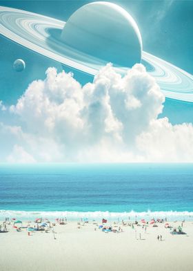 Saturn above the Beach
