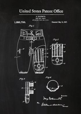 52 Football Pants Patent 