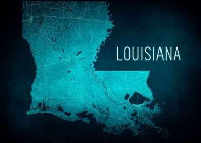 Louisiana State Map