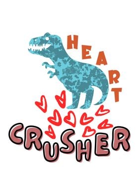 Dinosaur crushing heart