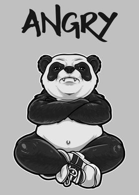Funny Angry Panda Bear