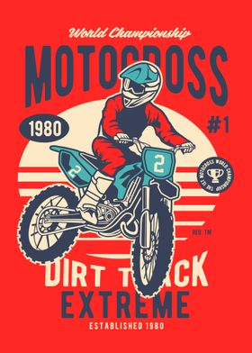 Motocross Dirt Track Logo