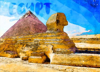 Egypt Sphinx Pyramid Giza