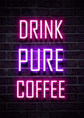 drink pure coffee