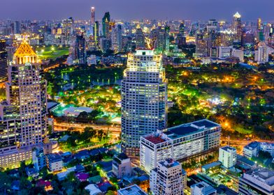 View of Lumphini Park