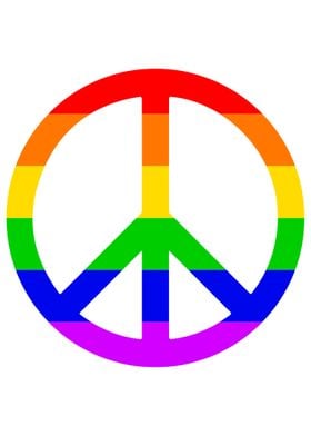 Rainbow Peace Sign