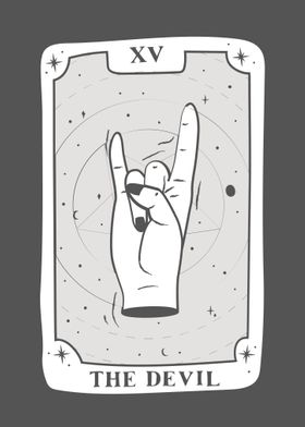 White Tarot Card THE DEVIL