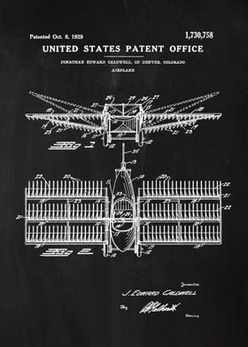 76 1929 Airplane Patent P