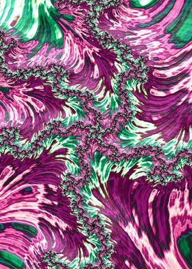 Pink and Green Fractal