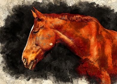 Horse animal art