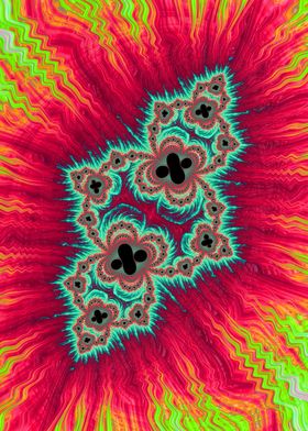 Trippy Funky Neon Fractal 