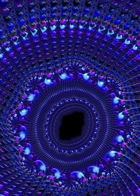 Groovy Blue Vortex Fractal