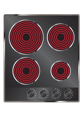Four Plate Electric Hob