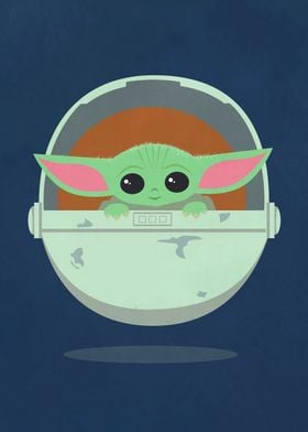 Baby Yoda' Poster by Star Wars | Displate