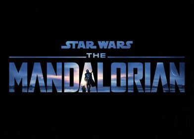 The Mandalorian Season 2 Logo Blue