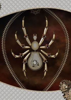 Fantasy steampunk spider