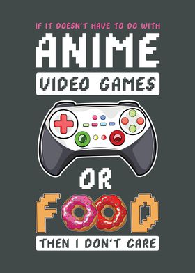 Anime Gaming And Food