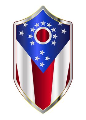 Ohio State Flag Shield