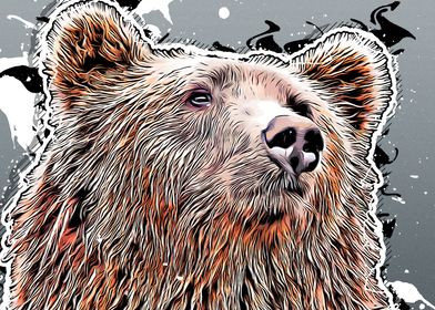 Bear wild art