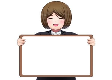 white board girl