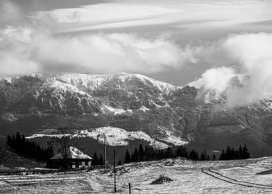 Mountains BW