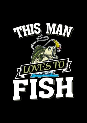 Aperiy Man The Power of Fishing Poster No Frame 