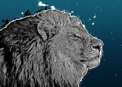 Lion animal art