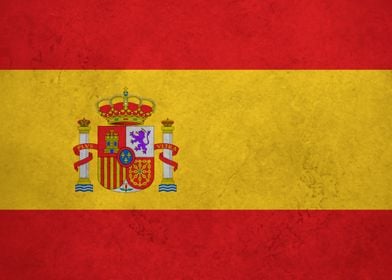 Flag of Spain on Wall