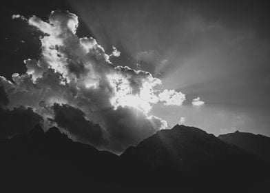 Mountains BW