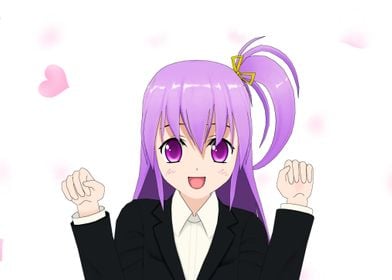 purple manga woman