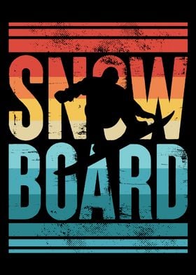 Retro Snowboard Gift