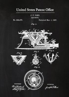 82 Gas Stove Range Patent