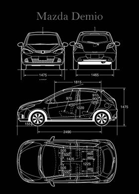 Mazda Demio 2008 Blueprint