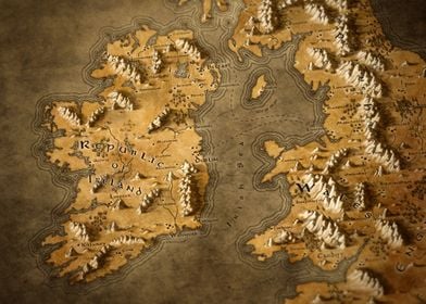 Ireland fantasy map