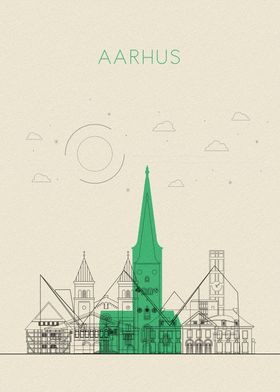 Aarhus Skyline