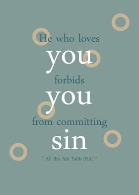 He who loves you forbids 