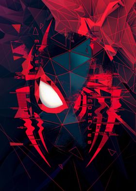 Displate - Poster en Métal - Monté sur Aimant - Marvel - Marvel Dark  Edition - Spider-Man (Miles Morales) - Taille M - 32x45cm - Matt :  : Cuisine et Maison