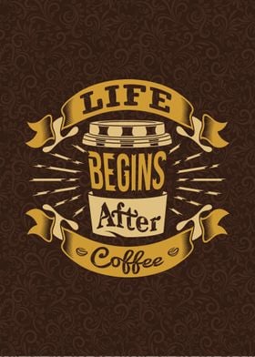 Retro Coffee Quote