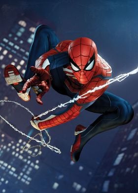 Marvel Superhero’s Funny Poster Modern Painting Spider Man Battle Abstract 