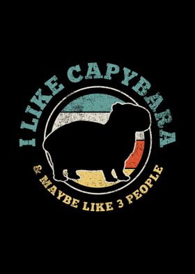 Capybara Introvert Retro V