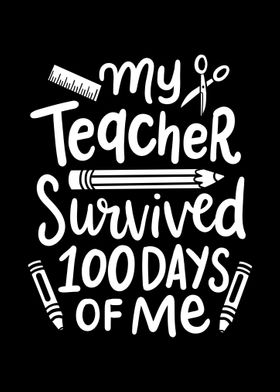 School 100 Days Teacher