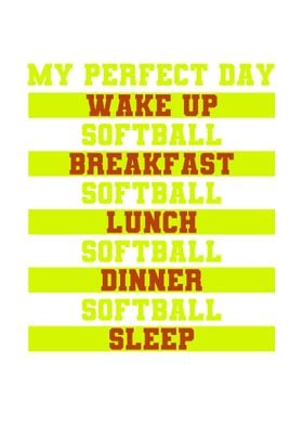 Softball Perfect Day