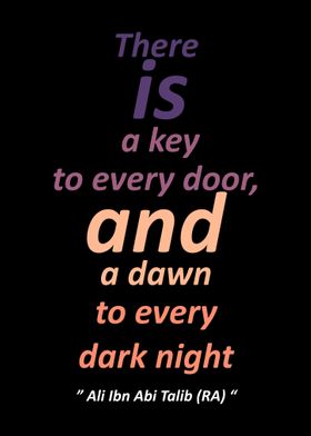 There is a key to every 