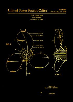 4 Boat Propeller Patent