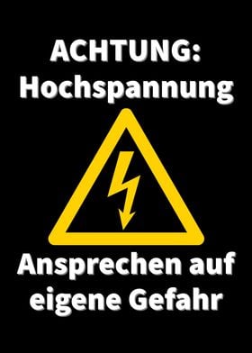 bagagerum kapre bjerg Hochspannung Elektriker' Poster by Foxxy Merch | Displate