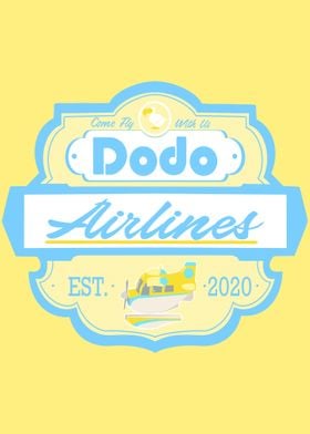 dodo airlines vintage sign