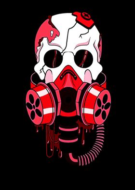 Gasmask Skull Horror gas