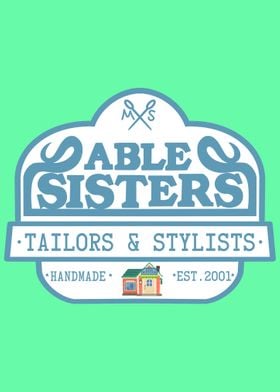 able sisters vintage sign