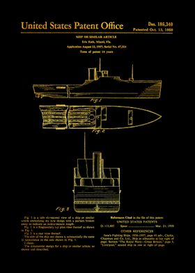 6 1956 Ship Patent