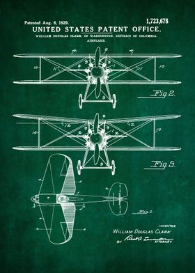 8 Biplane Patent Print